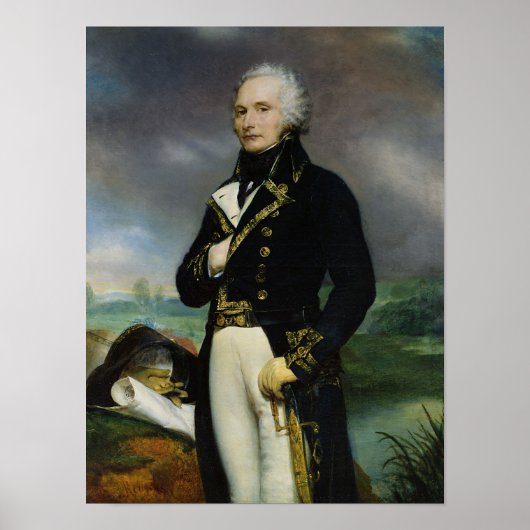 Portret van Viscount Alexandre-Francois-Marie Poster (Voorkant)