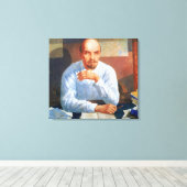 Portret van Vladimir Ilyich Lenin, 1934 Canvas Afdruk (Insitu (Houten vloer))