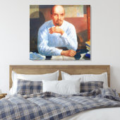 Portret van Vladimir Ilyich Lenin, 1934 Canvas Afdruk (Insitu (Slaapkamer))