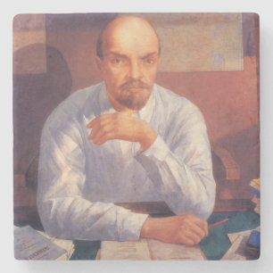 Portret van Vladimir Lenin Stenen Onderzetter