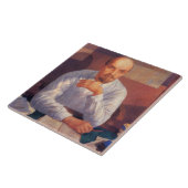 Portret van Vladimir Lenin Tegeltje (Zijkant)