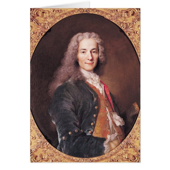 Portret van Voltaire 23.1728 jaar (Voorkant)