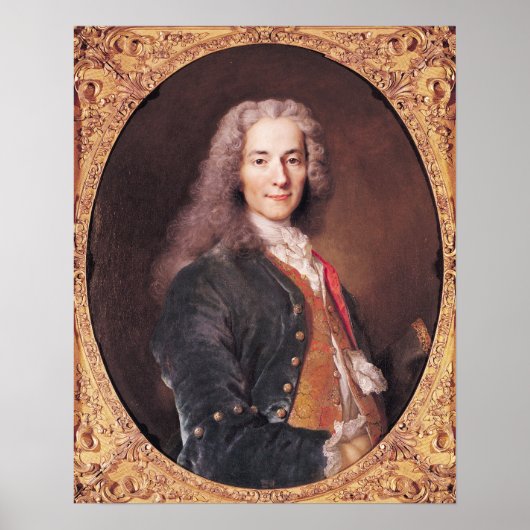 Portret van Voltaire 23.1728 jaar Poster (Voorkant)