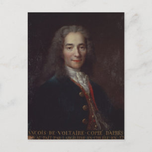 Portret van Voltaire Briefkaart