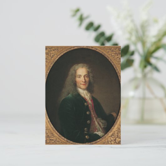 Portret van Voltaire na 1718 Briefkaart (Staand voorkant)