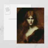 Portret van vrouw 2 briefkaart (Voorkant / Achterkant)