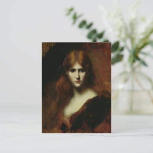 Portret van vrouw 2 briefkaart (Staand voorkant)