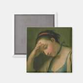 Portret van vrouw 2 magneet (Voorkant / Achterkant)