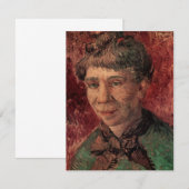 Portret van vrouw Madame Tanguy, Vincent van Gogh (Voorkant / Achterkant)