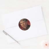 Portret van vrouw Madame Tanguy, Vincent van Gogh Ronde Sticker (Envelop)