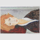 Portret van Vrouw, Modigliani Tissuepapier (Voorkant)