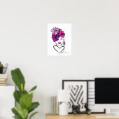 Portret van vrouw poster (Thuiskantoor)