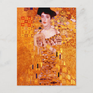 Portret van Vrouw schilderij door Gustav Klimt Briefkaart