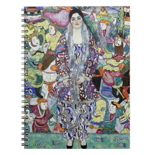 Portret van Vrouw schilderij door Gustav Klimt Notitieboek (Voorkant)