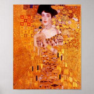 Portret van Vrouw schilderij door Gustav Klimt Poster