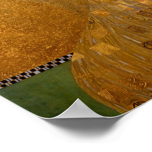 Portret van Vrouw schilderij door Gustav Klimt Poster (Hoek)