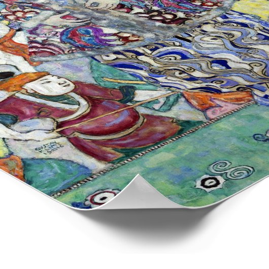 Portret van Vrouw schilderij door Gustav Klimt Poster (Hoek)