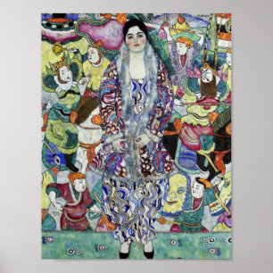 Portret van Vrouw schilderij door Gustav Klimt Poster