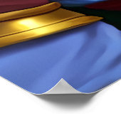 Portret van vrouwen of elf hybride | AI Art. Poster (Hoek)