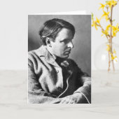 Portret van W.B. Yeats Kaart (Gele Bloem)