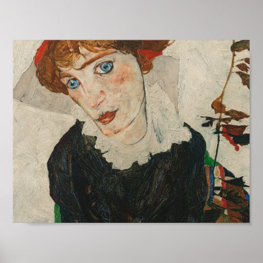 Portret van Wally door Egon Schiele Poster (Voorkant)
