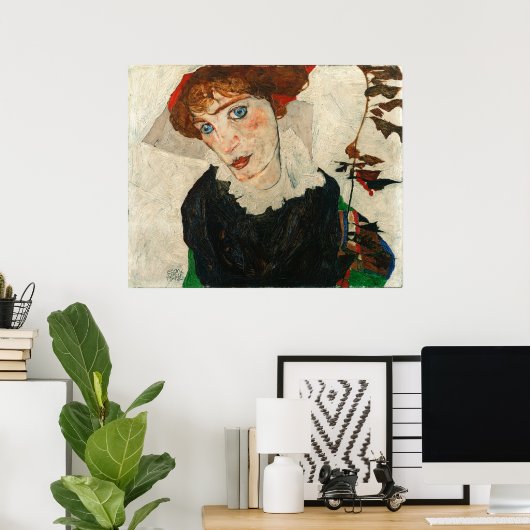 Portret van Wally Neuzil, Egon Schiele Poster (Thuiskantoor)