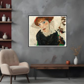 Portret van Wally Neuzil, Egon Schiele Poster