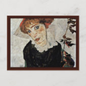 Portret van Wally van Schiele Egon Briefkaart (Voorkant)