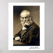 Portret van Walt Whitman (1869) Poster (Voorkant)