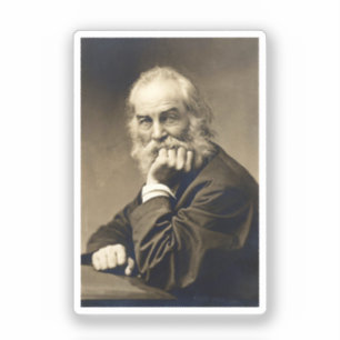 Portret van Walt Whitman (1869) Sticker