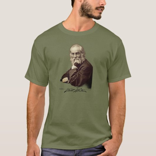 Portret van Walt Whitman T-shirt (Voorkant)