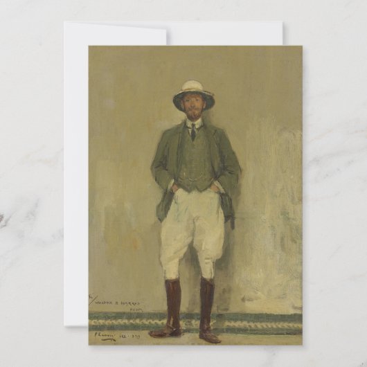 Portret van Walter B. Harris | Sir John Lavery (Voorkant)