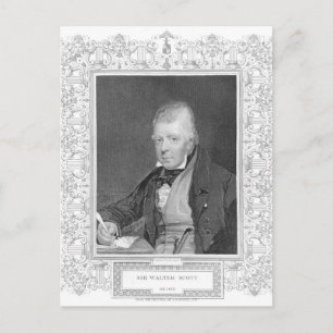 Portret van Walter Scott Briefkaart