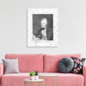 Portret van Walter Scott Canvas Afdruk (Insitu (Woonkamer))