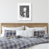 Portret van Walter Scott Canvas Afdruk (Insitu (Slaapkamer))