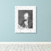 Portret van Walter Scott Canvas Afdruk (Insitu (Houten vloer))