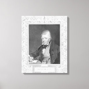 Portret van Walter Scott Canvas Afdruk
