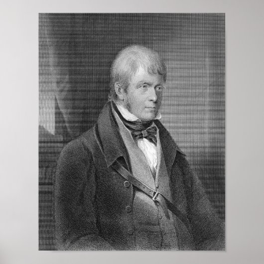 Portret van Walter Scott Poster (Voorkant)