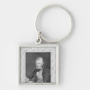 Portret van Walter Scott Sleutelhanger