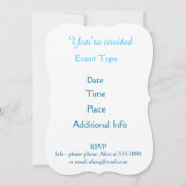 Portret van White Horse Kaart (Achterkant)