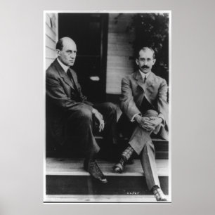 Portret van Wilbur Wright en Orville Wright Poster