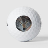 portret van wild met grijze wolf golfballen (Voorkant)