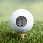 portret van wild met grijze wolf golfballen (Insitu Shirt)