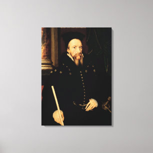 Portret van William Cecil Canvas Afdruk