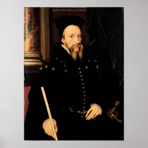 Portret van William Cecil Poster