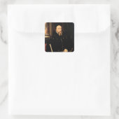 Portret van William Cecil Vierkante Sticker (Tas)