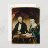 Portret van William en Mary Wordsworth, 1839 Briefkaart (Voorkant / Achterkant)