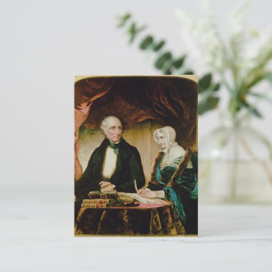 Portret van William en Mary Wordsworth, 1839 Briefkaart (Staand voorkant)