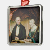 Portret van William en Mary Wordsworth, 1839 Metalen Ornament (Links)