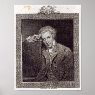 Portret van William Hayley Poster